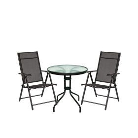 Set mobilier de gradina Arvin Balcon negru