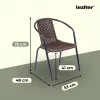 Set mobilier de gradina pentru balcon Marie, maro