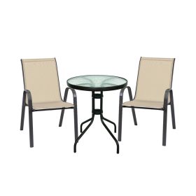 Set mobilier de gradina pentru balcon Lizi bej