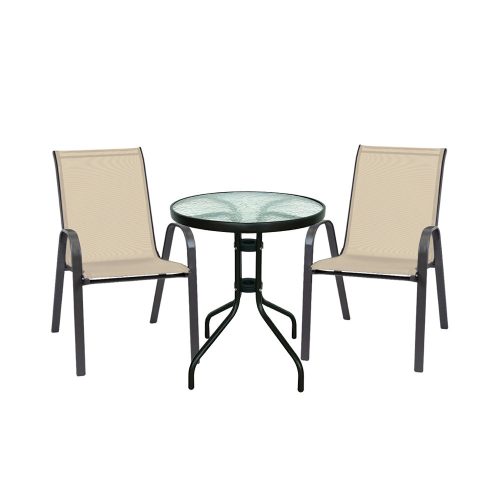 Set mobilier de gradina pentru balcon Lizi bej