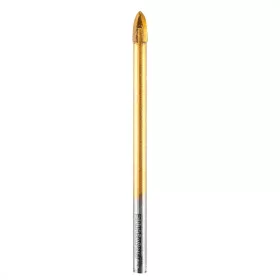 Burghiu universal pentru sticla cu 4 muchii, pentru gaurirea lemnului, plasticului, metalului, pietrei, ceramicii, 5 mm, Grafit
