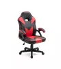 Scaun rotativ Pixel negru-rosu