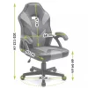 Scaun rotativ Pixel negru-rosu