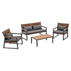 Set de mobilier de gradina Texas cu 4 locuri