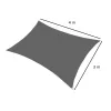 Sunflow solare naviga dreptunghi 3x4 m antracit