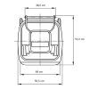 Container deseuri 120L maro