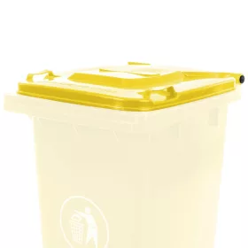 Capac galben pentru container de gunoi de 240 litri