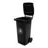 Container deseuri 120L NEGRU