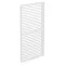 LUXE Panou lateral cu lamele (R) 123x218cm până la 4 m alb