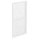 LUXE Panou lateral cu lamele (R) 123x218cm până la 4 m alb