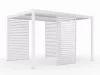LUXE Panou lateral cu lamele (R) 123x218cm până la 4 m alb