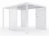 LUXE Panou lateral cu lamele (R) 123x218cm până la 4 m alb