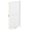 LUXE Panou lateral cu lamele (R) 123x218cm până la 4 m alb