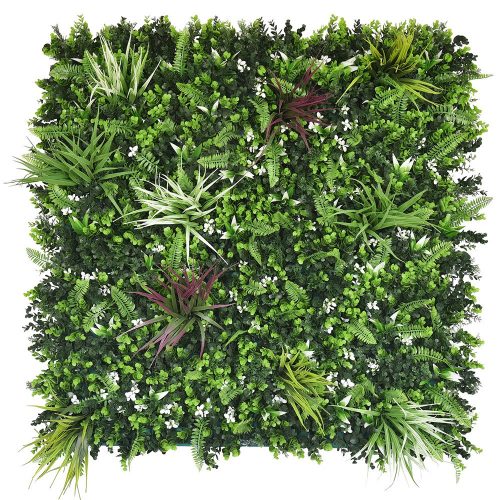 Perete verde din plastic Wild Flora 100x100 cm