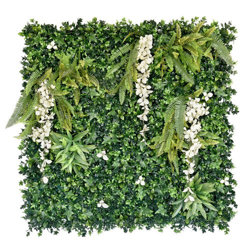 Perete verde suspendat pentru gradina din plastic 100x100 cm