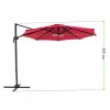 Kazuar M Parasol LED, fucsia