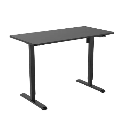 Birou cu reglare pe înălțime, 120x60 cm negru