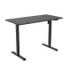 Birou cu reglare pe înălțime, 120x60 cm negru