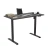 Birou cu reglare pe înălțime, 120x60 cm negru