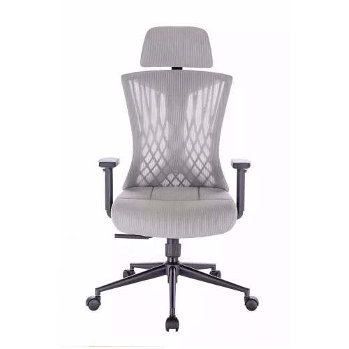 Scaun rotativ ergonomic de birou Ergomax gri deschis