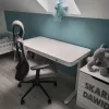 Scaun rotativ ergonomic de birou Ergomax gri deschis