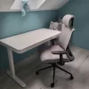 Scaun rotativ ergonomic de birou Ergomax gri deschis
