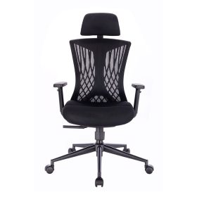 Scaun rotativ ergonomic de birou Ergomax, negru