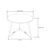 Masa rotunda de gradina Vibe 60 cm