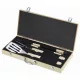Set de 3 ustensile pentru gratar in cutie de lemn