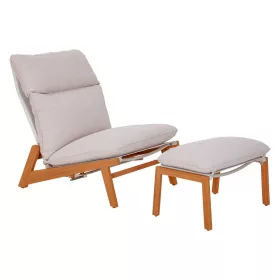 KALEM șezlong de grădină cu suport pentru picioare