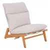 KALEM șezlong de grădină cu suport pentru picioare