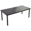 Set mobilier de gradina IZZY cu 6 locuri, gips-carton negru