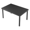 Set mobilier de gradina IZZY cu 6 locuri, gips-carton negru
