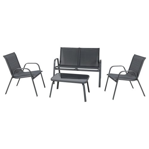 Set de mobilier de gradina RIVET cu 4 locuri