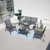 Set de mobilier de gradina RIVET cu 4 locuri