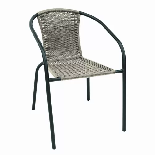 Scaune de gradina Hercules gri cu 3 scaune
