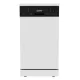 HOMEFORT HMGS0421W Masina de spalat vase independenta 10 seturi, 9 L, 7 programe, 47 dB, E, Tacamuri superioare, 45 cm, Afisaj digital, Fara deschidere automata a usii