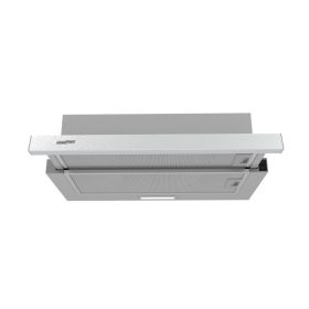 Hota extractibila HOMEFORT HPK611X, incorporata, iluminare LED, 1 motor, 408 m3/h, 54-66 dB, latime 60 cm, B
