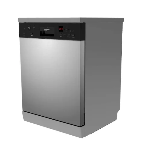 Masina de spalat vase HOMEFORT HMGS0640S, independenta, 12 seturi, 11 L, 7 programe, 47 dB, E, Tacamuri inferioare, 60 cm, Afisaj digital, Fara deschidere automata a usii
