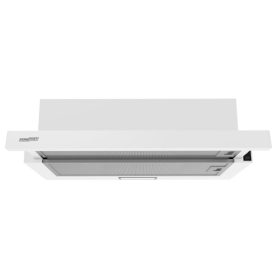 Hota extractibila HOMEFORT HPK611W, incorporata, iluminare LED, 1 motor, 408 m3/h, 54-66 dB, latime 60 cm, B