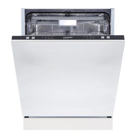 Masina de spalat vase incorporata HOMEFORT HMGB0661B, 14 seturi de vase, 11 L, 6 programe, 47 dB, D, Tacamuri superioare, 60 cm, Deschizator automat de usa.