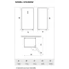 HOMEFORT HFS238NW Congelator sau frigider 2 in 1, E/238L, Nofrost, 41 dB, Latime 59,5 cm, inaltime 172,2 cm, Adancime 63,2 cm
