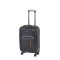 Valiza de cabina usoara TravelLux cu roti moi detasabile 35x55x20 cm neagra
