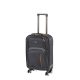 Valiza de cabina usoara TravelLux cu roti moi detasabile 35x55x20 cm neagra