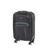 Valiza de cabina usoara TravelLux cu roti moi detasabile 35x55x20 cm neagra