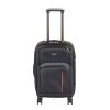Valiza de cabina usoara TravelLux cu roti moi detasabile 35x55x20 cm neagra