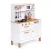 Bucătărie din lemn pentru copii cu efecte sonore și luminoase, 7 accesorii