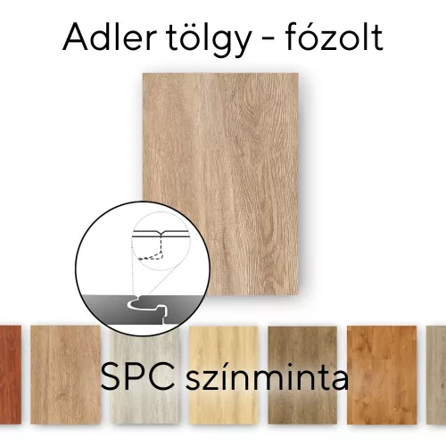 Pardoseala laminata Leziter Adler stejar vinil SPC mostra/buc