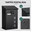 Homepost cutie poștală în aer liber cu etichetă de nume blocabilă antracit