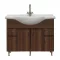 Dulap inferior Bianca Plus 105 cu lavoar, culoare Aida nuc
